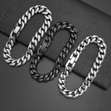 Cuban Hip Hop Bracelet Chain Men's Stainless Steel Vintage Jewelry