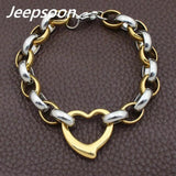 Stainless Steel Heart Bracelet Chain High Quality