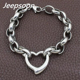 Stainless Steel Heart Bracelet Chain High Quality