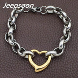 Stainless Steel Heart Bracelet Chain High Quality