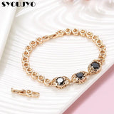 Zircon Chunky Chain Bracelets 585 Rose Gold Daily Wear Fine Jewelry