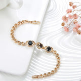 Zircon Chunky Chain Bracelets 585 Rose Gold Daily Wear Fine Jewelry