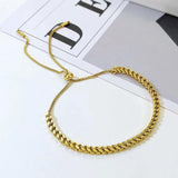 Men's Stainless Steel 3mm Franco Chain Bracelet