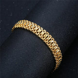 Chunky Chain Bracelet Watchband for Women Men