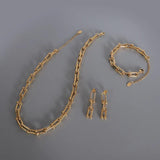 Women's Stainless Steel Horseshoe Buckle Bracelet BSE136