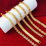 Dubai African Women Hand Bracelets Bangle Copper Plated Wide Chain