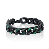 Stainless Steel Miami Cuban Hip Hop Men's Bracelet Titanium Steel Couple Bangle