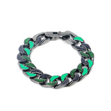 Stainless Steel Miami Cuban Hip Hop Men's Bracelet Titanium Steel Couple Bangle