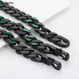 Stainless Steel Miami Cuban Hip Hop Men's Bracelet Titanium Steel Couple Bangle