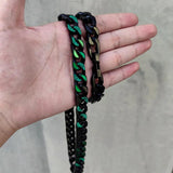 Stainless Steel Miami Cuban Hip Hop Men's Bracelet Titanium Steel Couple Bangle