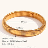 Stylish 10mm Wide Stainless Steel Bracelet Silver