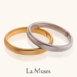 Stylish 10mm Wide Stainless Steel Bracelet Silver