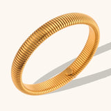 Stylish 10mm Wide Stainless Steel Bracelet Silver