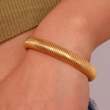 Stylish 10mm Wide Stainless Steel Bracelet Silver