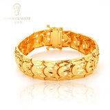 Customizable 18k Plated Cuban Chain Bracelet