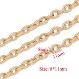 1m Stainless Steel Chunky Chains Textured Punk Choker Necklace