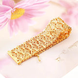 Customized 18K Gold-Plated Cuban Chain Bracelet