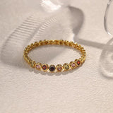 European American Zircon Women Bracelet 18k Plated Chunky Teen Girls Party Jewel