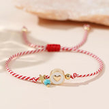 Boho Martis Greek March Bracelet - Heart & Star Turquoise Bead