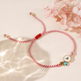 Boho Martis Greek March Bracelet - Heart & Star Turquoise Bead