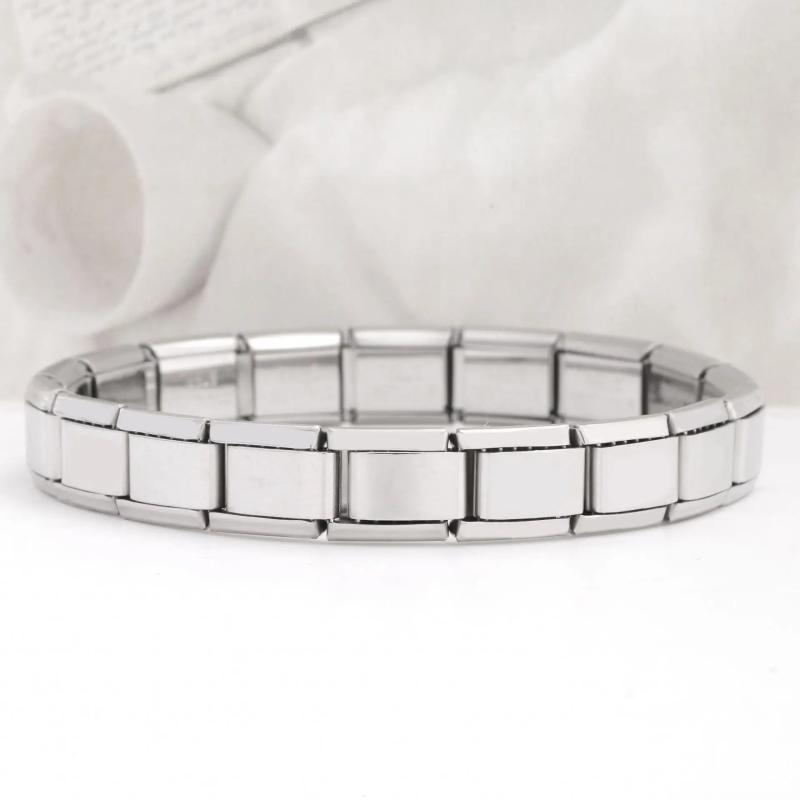 Hot Selling 9mm Italian Elastic Mix and Match Charm Bracelet Stainless Steel