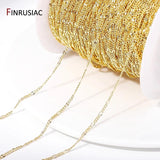 14K Plated Brass Sunflower Chains for DIY Jewelry Making Supplies