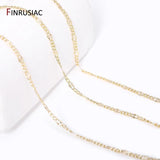 14K Plated Brass Sunflower Chains for DIY Jewelry Making Supplies