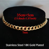 Thick Miami Cuban Link Chain Necklace Stainless Steel Jewelry