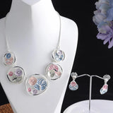 Enamel Tree Necklaces for Women Summer
