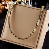 Exaggerated 316L Stainless Steel Zipper Choker Necklace