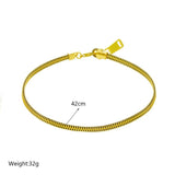 Exaggerated 316L Stainless Steel Zipper Choker Necklace