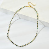 Bohemian Natural Stone Necklaces Short Chain Beads Choker