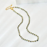 Bohemian Natural Stone Necklaces Short Chain Beads Choker