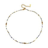 Natural Sea Shell Letters Pendant Necklace Women Dainty