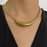 Peri'sbox Snake Chain Choker Necklace for Women