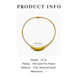 Peri'sbox Snake Chain Choker Necklace for Women