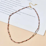 Vintage Style Seed Beads Choker Necklace for Women Summer Jewelry