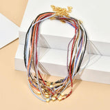 Tiny Heart Choker Necklace Women Chain Beads Pendant Bohemian Chocker