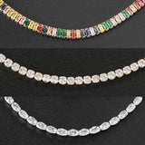 Geometric Crystal Sexy Tennis Choker Necklace for Women