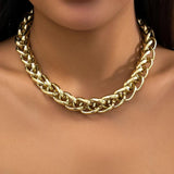 Vintage Punk Double Chain Collar Necklace