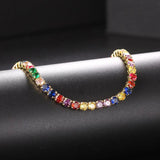 CZ Tennis Choker Chain Hip Pop Punk Necklace OHN016