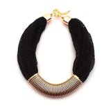 Charm Choker Net Ropes Cross Chain Necklaces for Women Party
