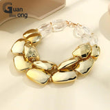 Colorful Resin Bead Choker Necklace Set