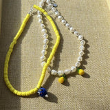Retro Small Monster Pearl Necklace Female Personality Clavicle Chain