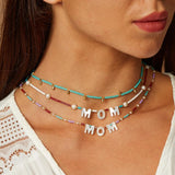 Boho Pendant Necklace Shell Jewelry Mother's Gift