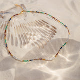 Summer Natural Stone Necklace Bohemian Freshwater Pearl Jewelry Gift