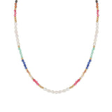 Summer Natural Stone Necklace Bohemian Freshwater Pearl Jewelry Gift