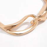 Thick Heavy Metal Buckle Collar Choker Necklace for Women