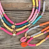 Bohemia Style Shell Pendant Choker Necklace for Women