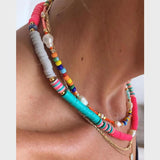 Bohemia Style Shell Pendant Choker Necklace for Women